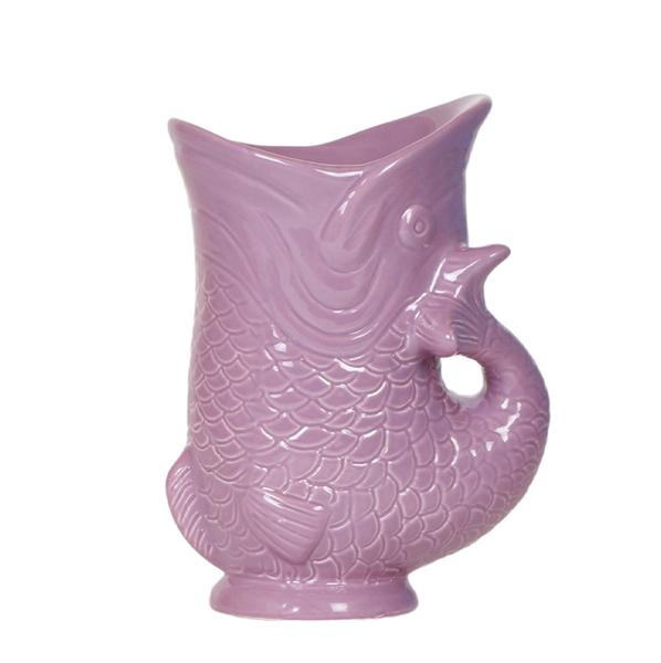 Vis Decoratieve Pot - Lila - 9cm