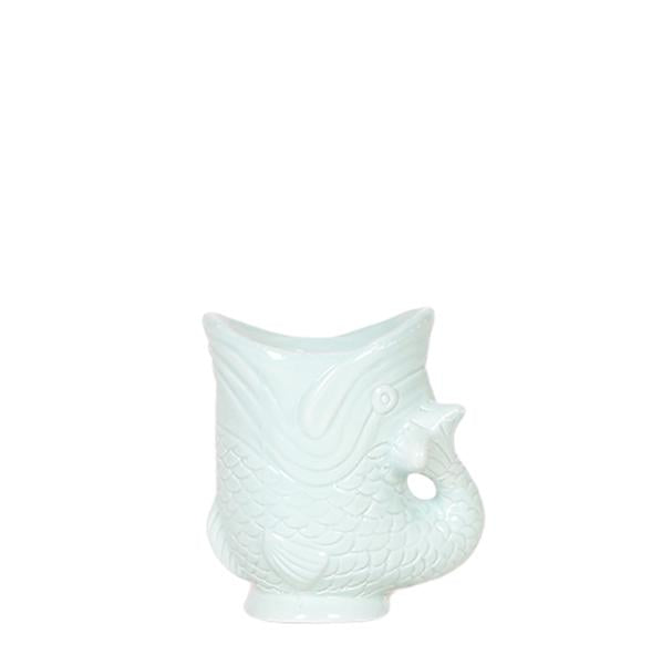 Vis Decoratieve Pot - Turquoise - 6cm