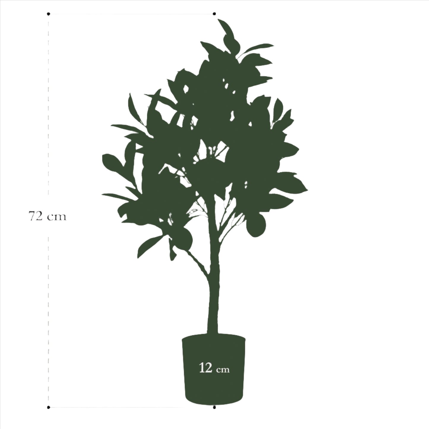 Árbol Artificial - Citrus Limonia - Limonero - 75 cm