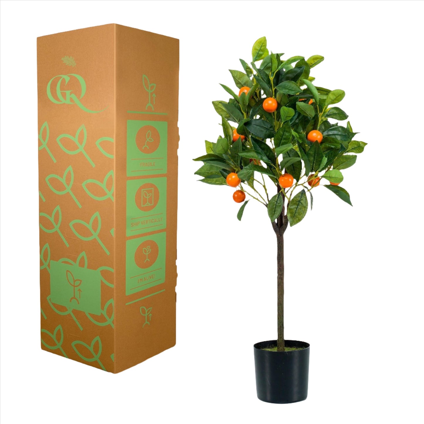 Artificial Tree - Citrus Sinensis - Orange Tree - 75 cm