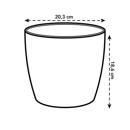 Elho Pot Brussel Rond Antraciet D20 x H19