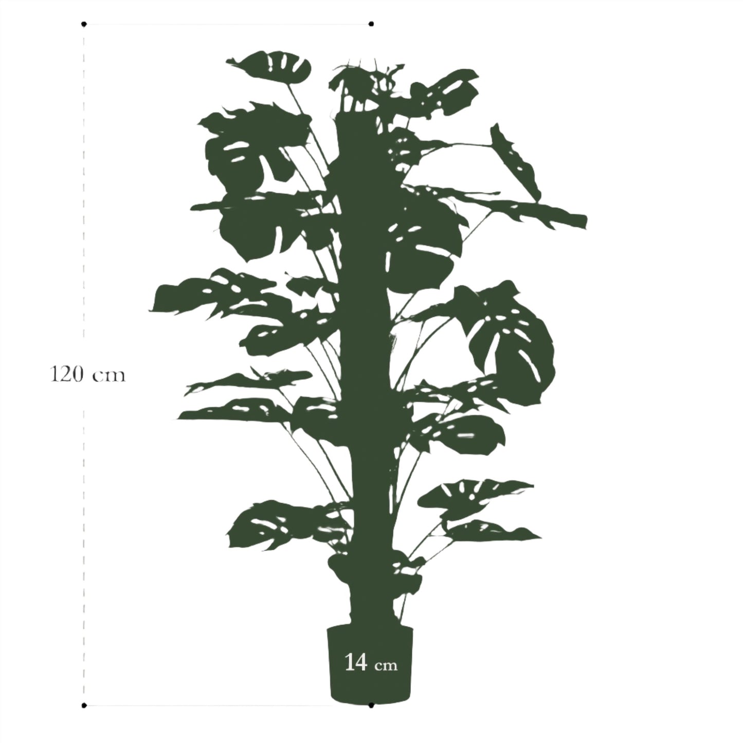 Planta Artificial - Monstera Deliciosa - 120 cm