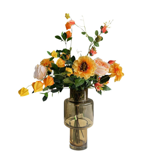 Artificial Bouquet - L - Pretty Orange - 80cm