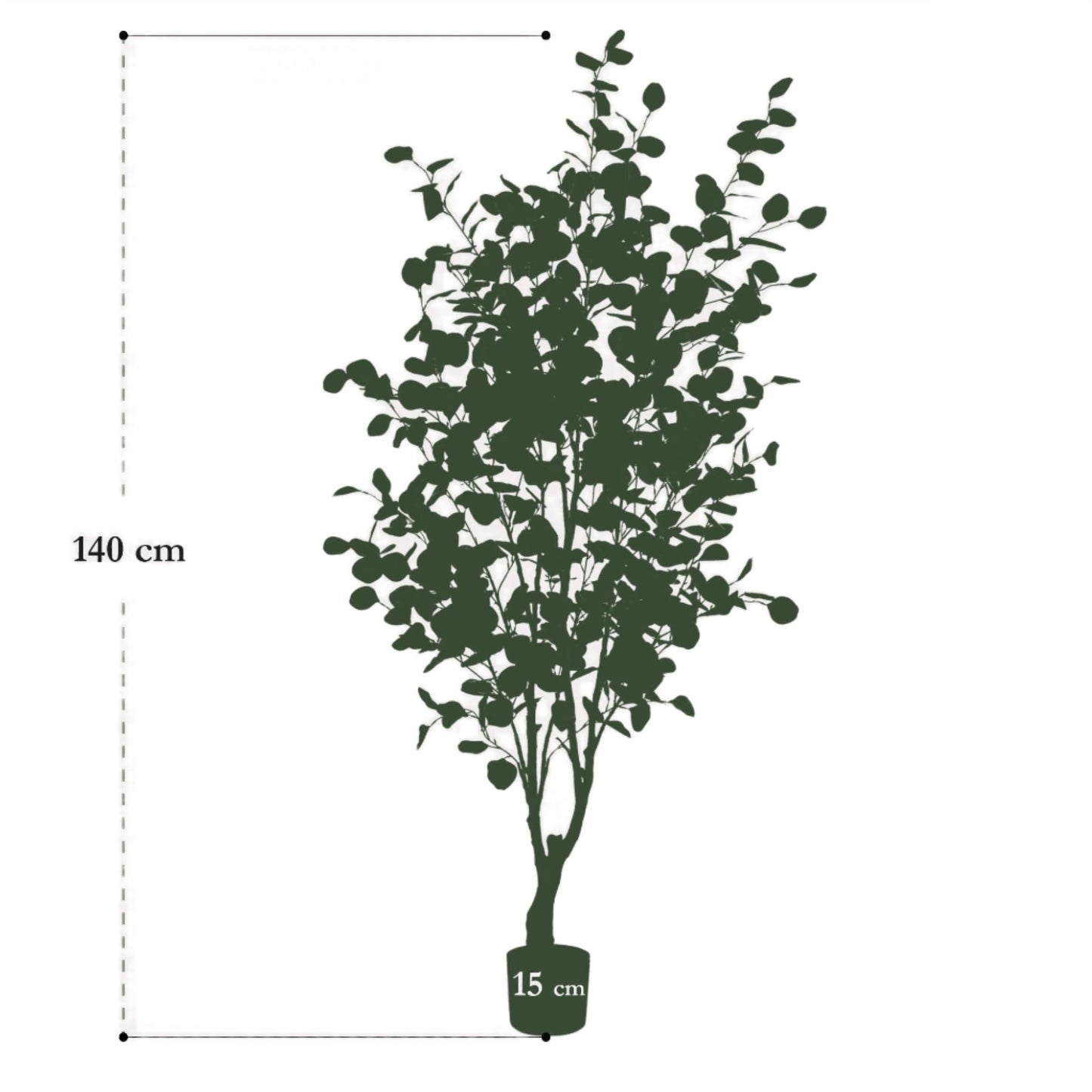 Artificial Tree - Eucalyptus Blue Gum Tree  - 120 cm up to 180 cm