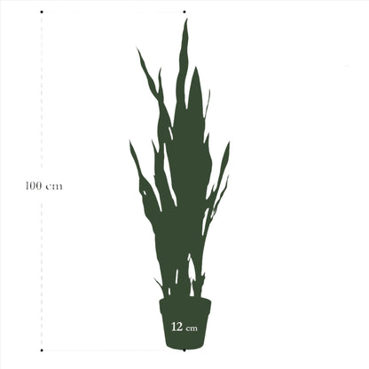 Artificial Plant - Sanseveria black coral - 97 cm