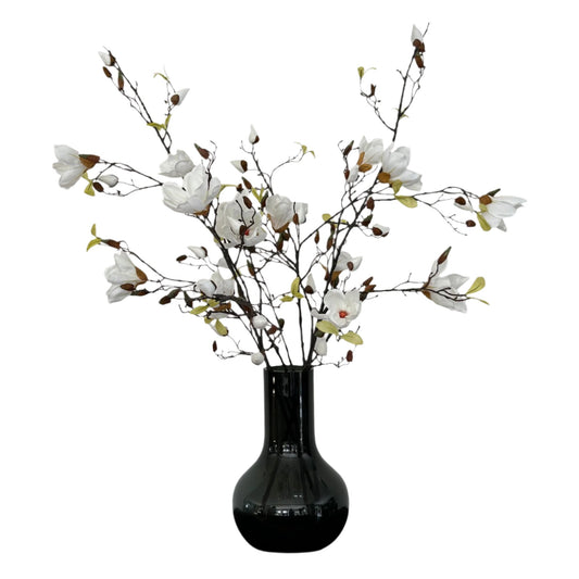 Flores artificiales Ramas de magnolia Solo - Crema - 105 cm