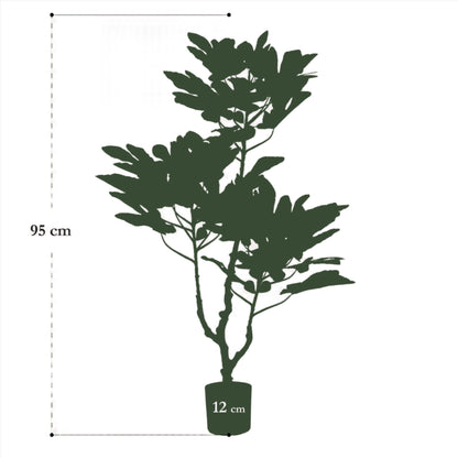 Artificial Tree - Ficus Carica - Figg Tree - 95 cm