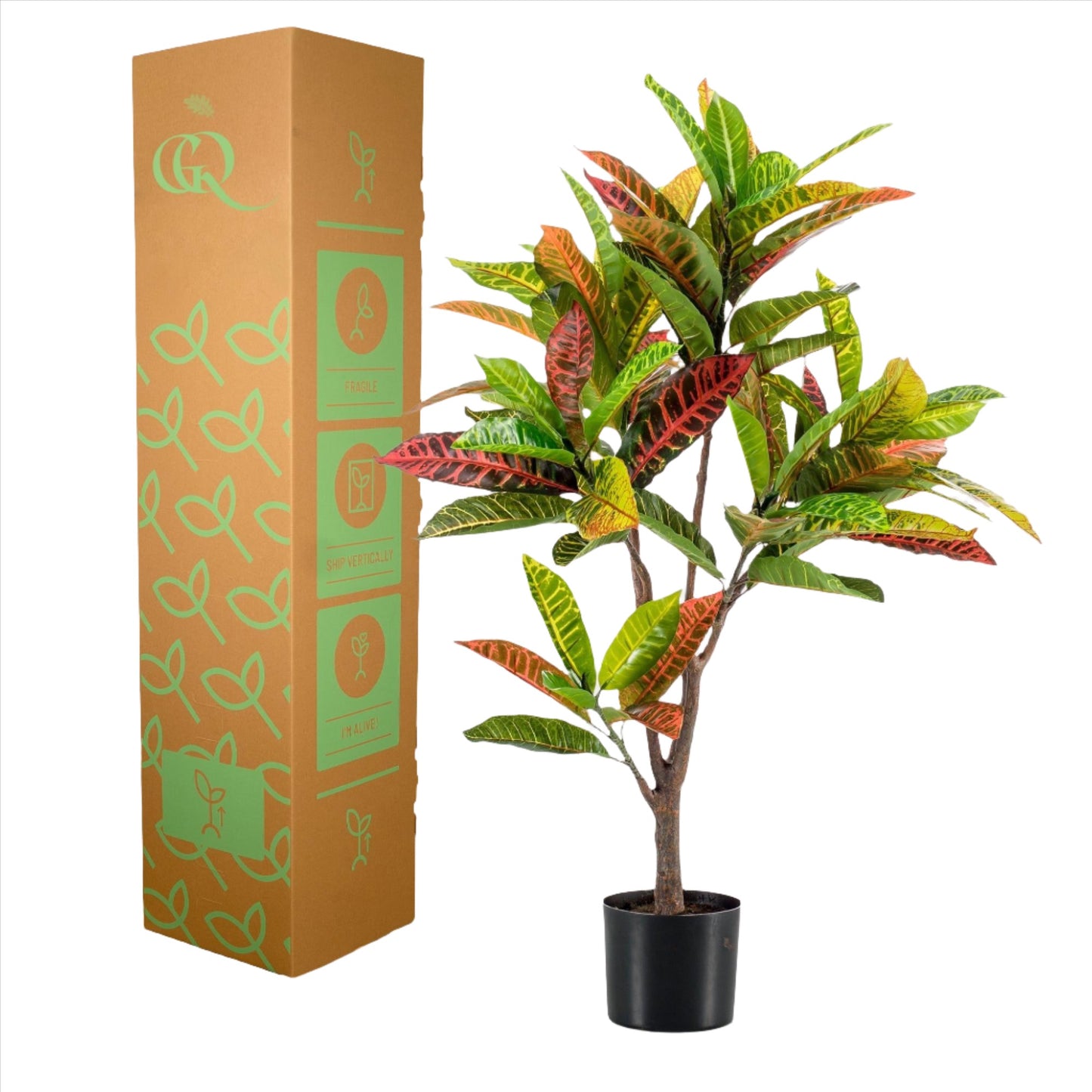 Planta artificial - Croton Codiaeum - Wonder Bush - 100 cm