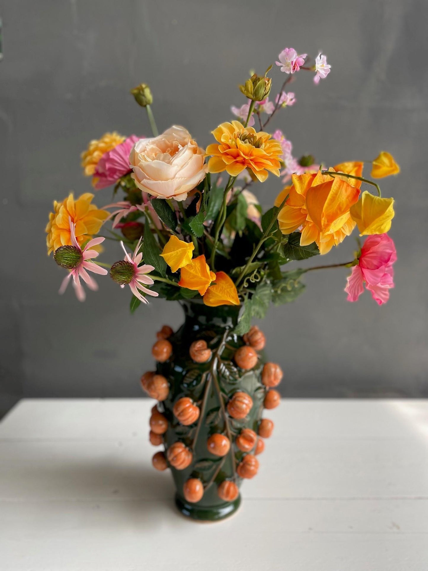 Artificial Bouquet - L - Orange Summer - 80cm