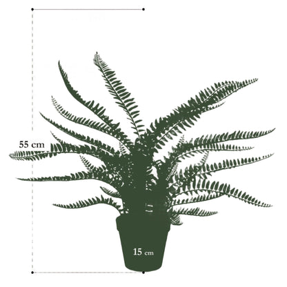 Artificial plant - Nephrolepis Exaltata - Boston Fern - 55 cm