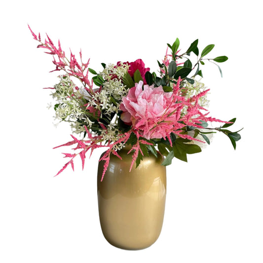 Artificial Bouquet - L - Shiny Pink - 80cm