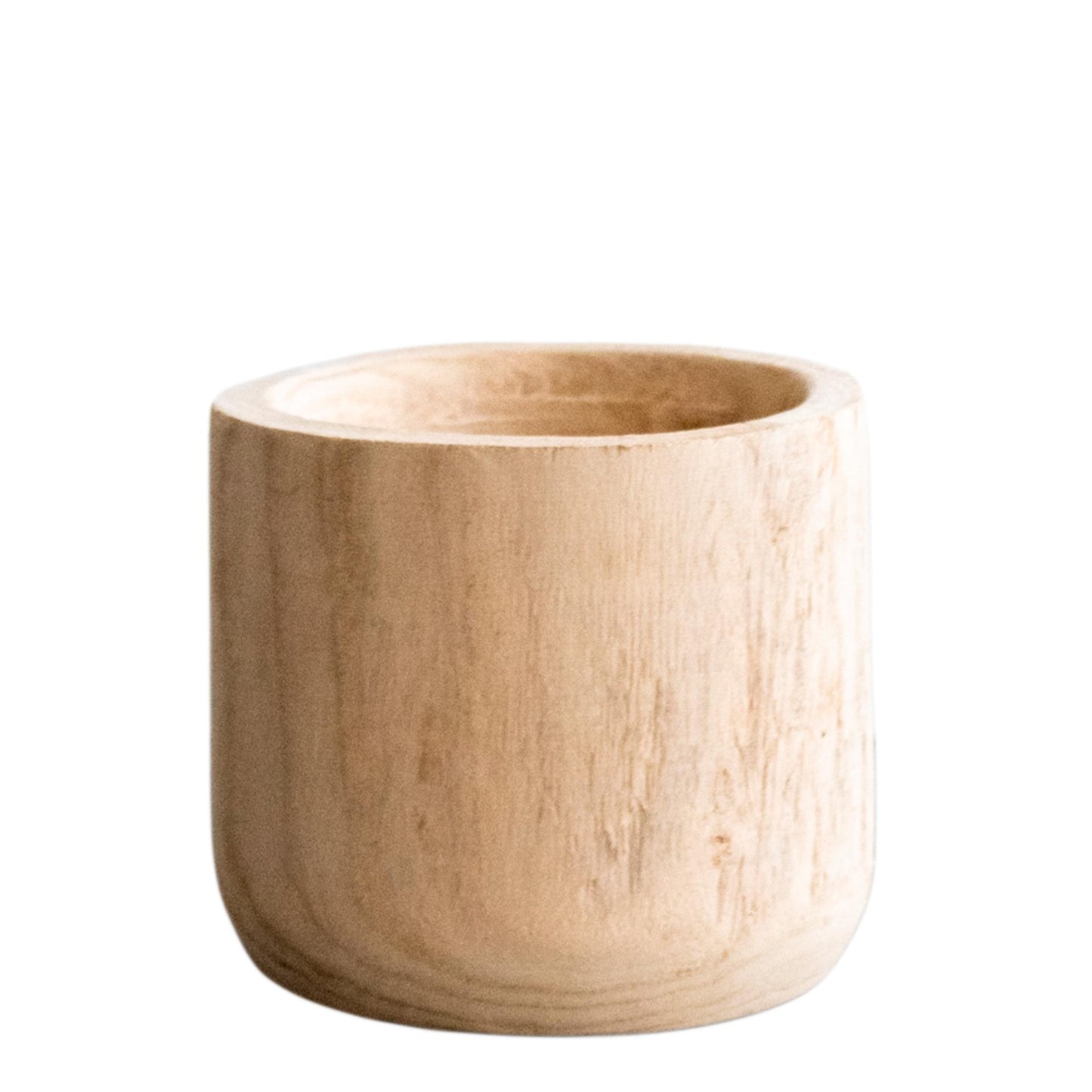 Pot - Hout lichtbruin - Pia pot - S - H17 B19