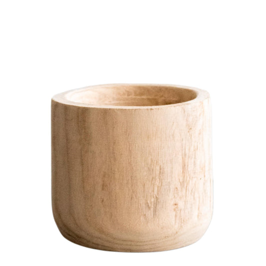 Pot - Hout lichtbruin - Pia pot - S - H17 B19