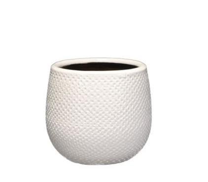 Gabriel Round White Pot D14