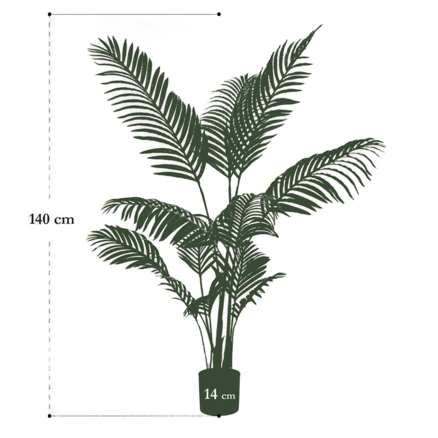 Artificial Tree - Howea Forsteriana - 140 cm up to 160 cm