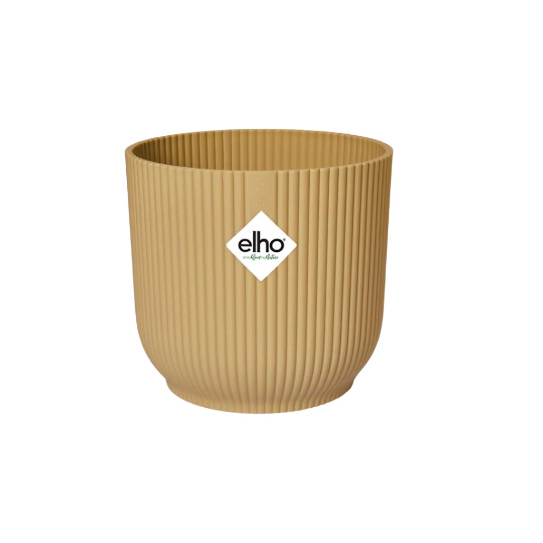 Elho Pot Vibes Fold Round Yellow- D18 x H17