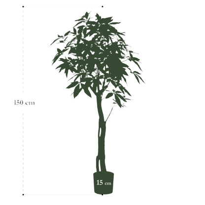 Artificial Tree - Pachira Aquatica - Money Tree - 150 cm up to 180 cm