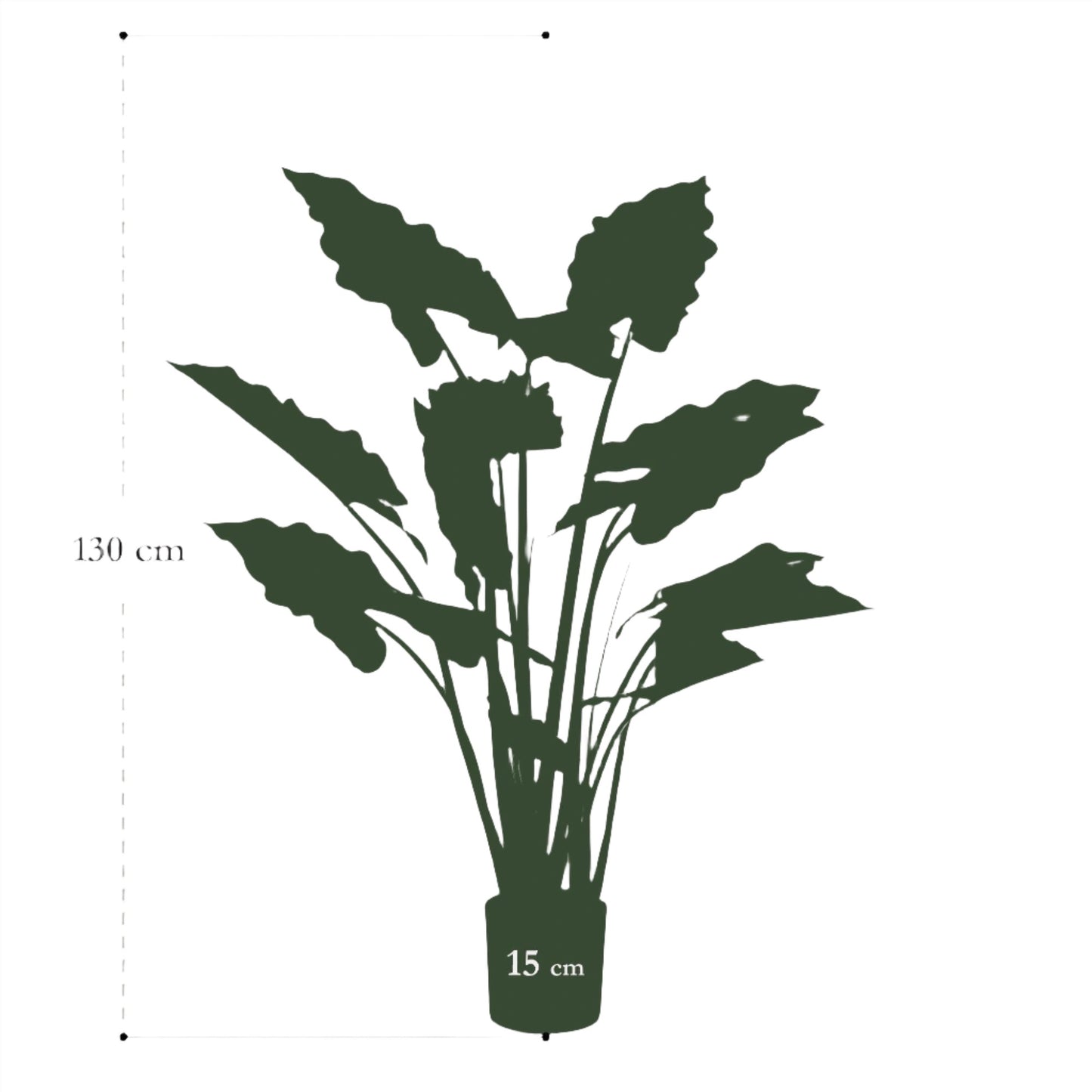 Artificial Plant - Colocasia Pink China - 130 cm