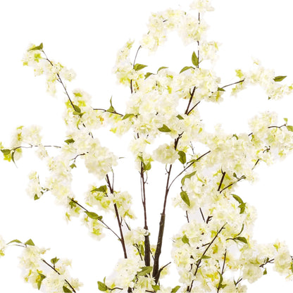 Artificial Cherry Blossom Tree - White - 135cm