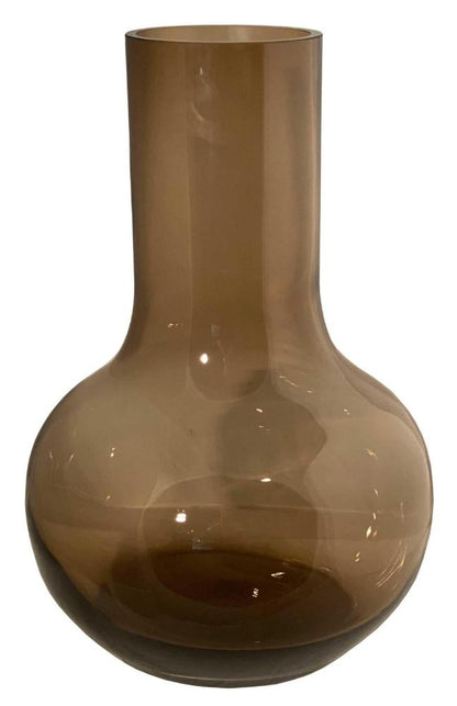 Jarrón de cristal - S - H37 W25 - Seim - Taupe