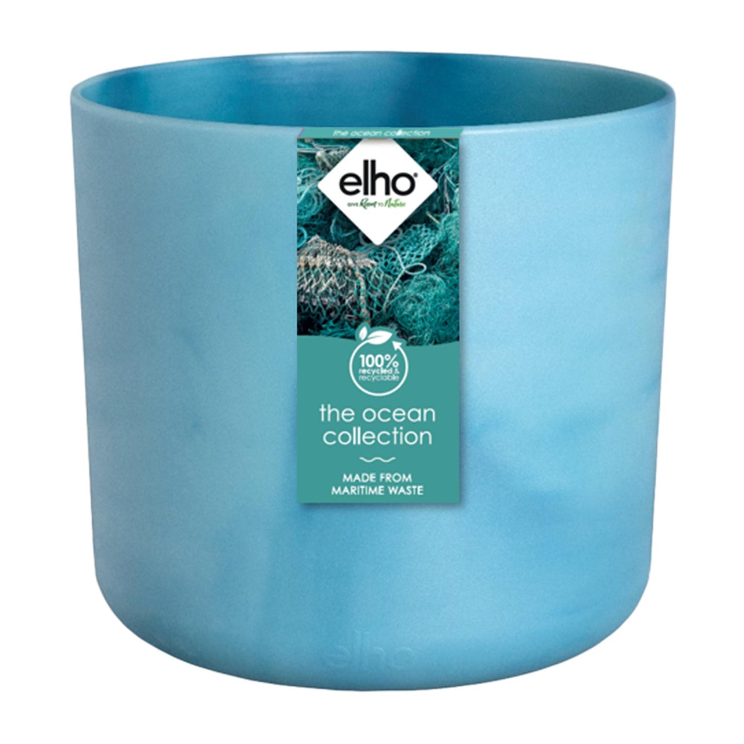 Elho Pot Ocean Round Atlantic Blue - D18 x H17