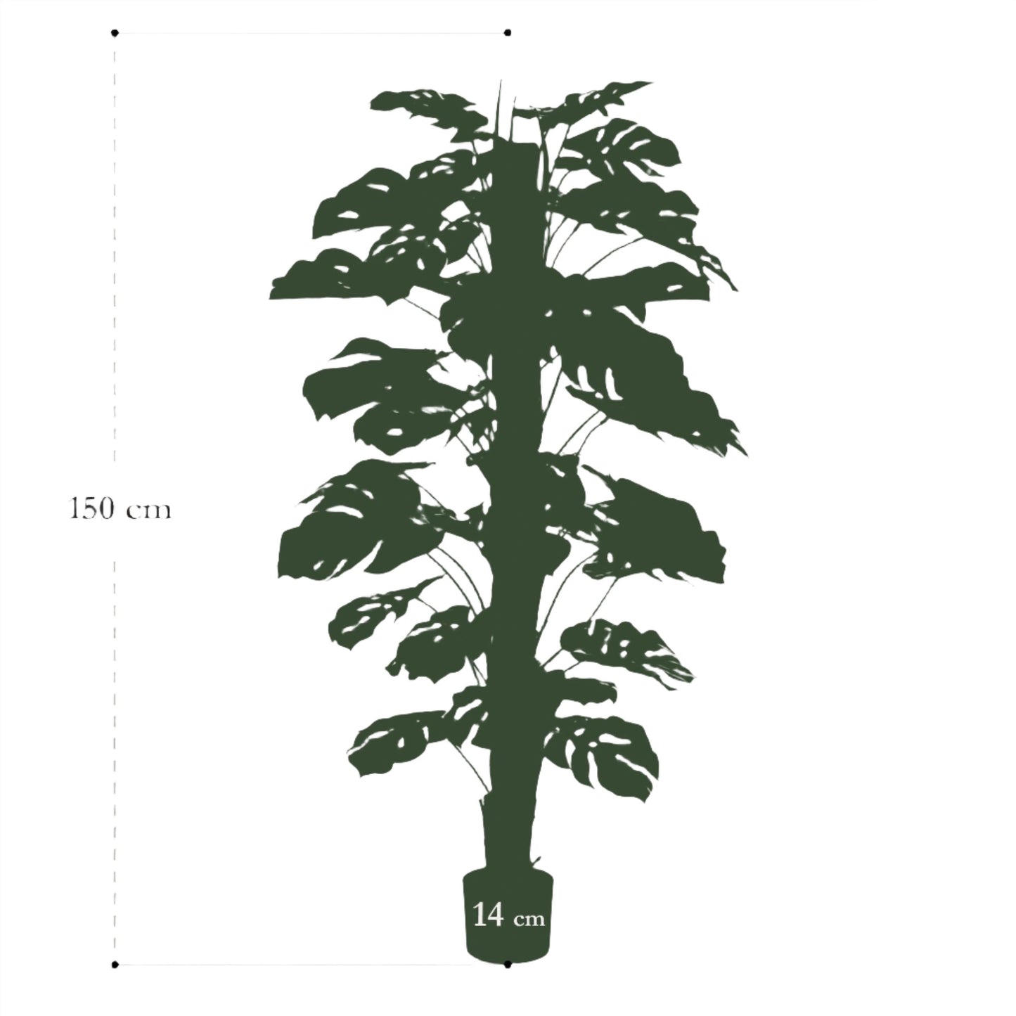 Artificial Plant - Monstera Deliciosa - 150 cm