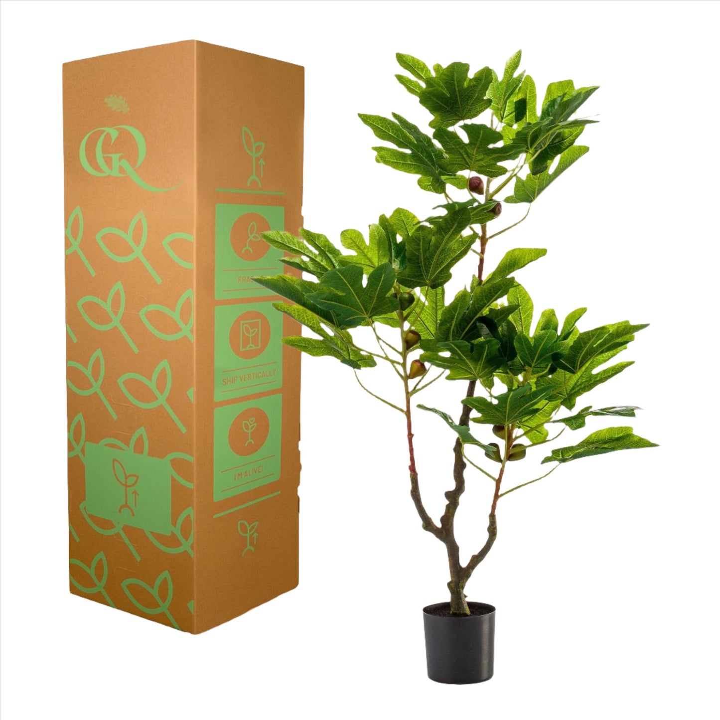 Artificial Tree - Ficus Carica - Figg Tree - 95 cm