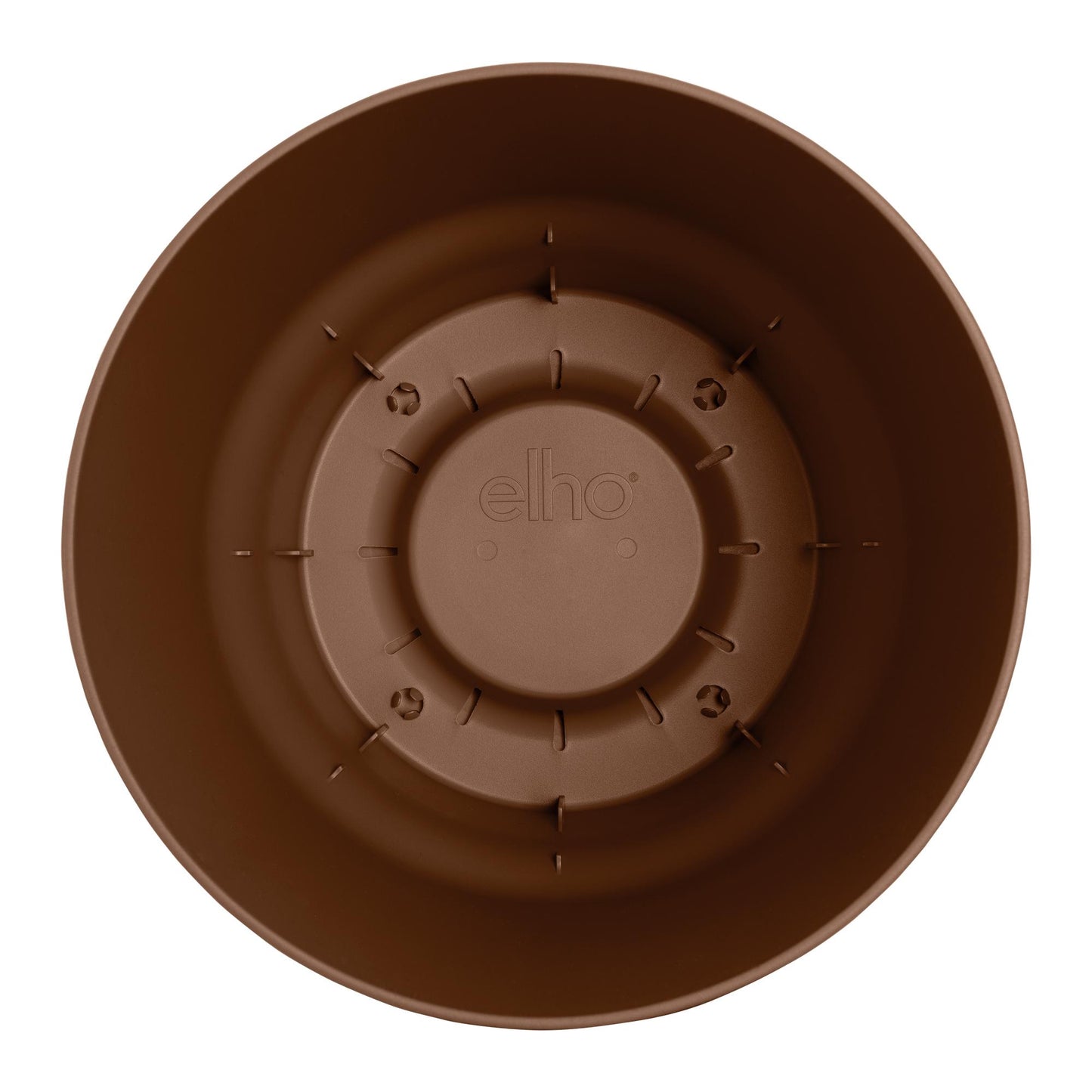 Elho Pot Greenville Rond bruin - D14 x H13