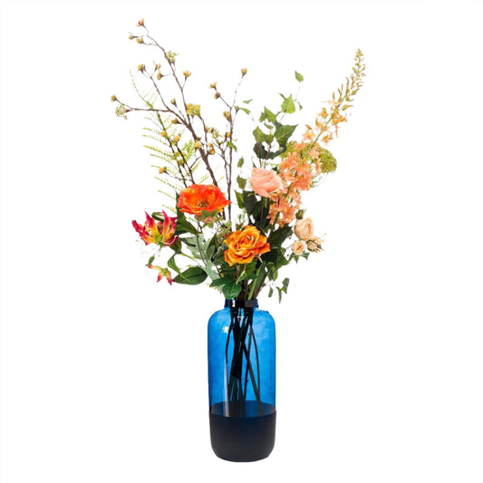 Artificial bouquet XL - happy orange - 109 cm