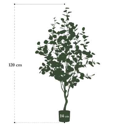 Kunstboom - Eucalyptus - Blauwe gomboom - 120 cm