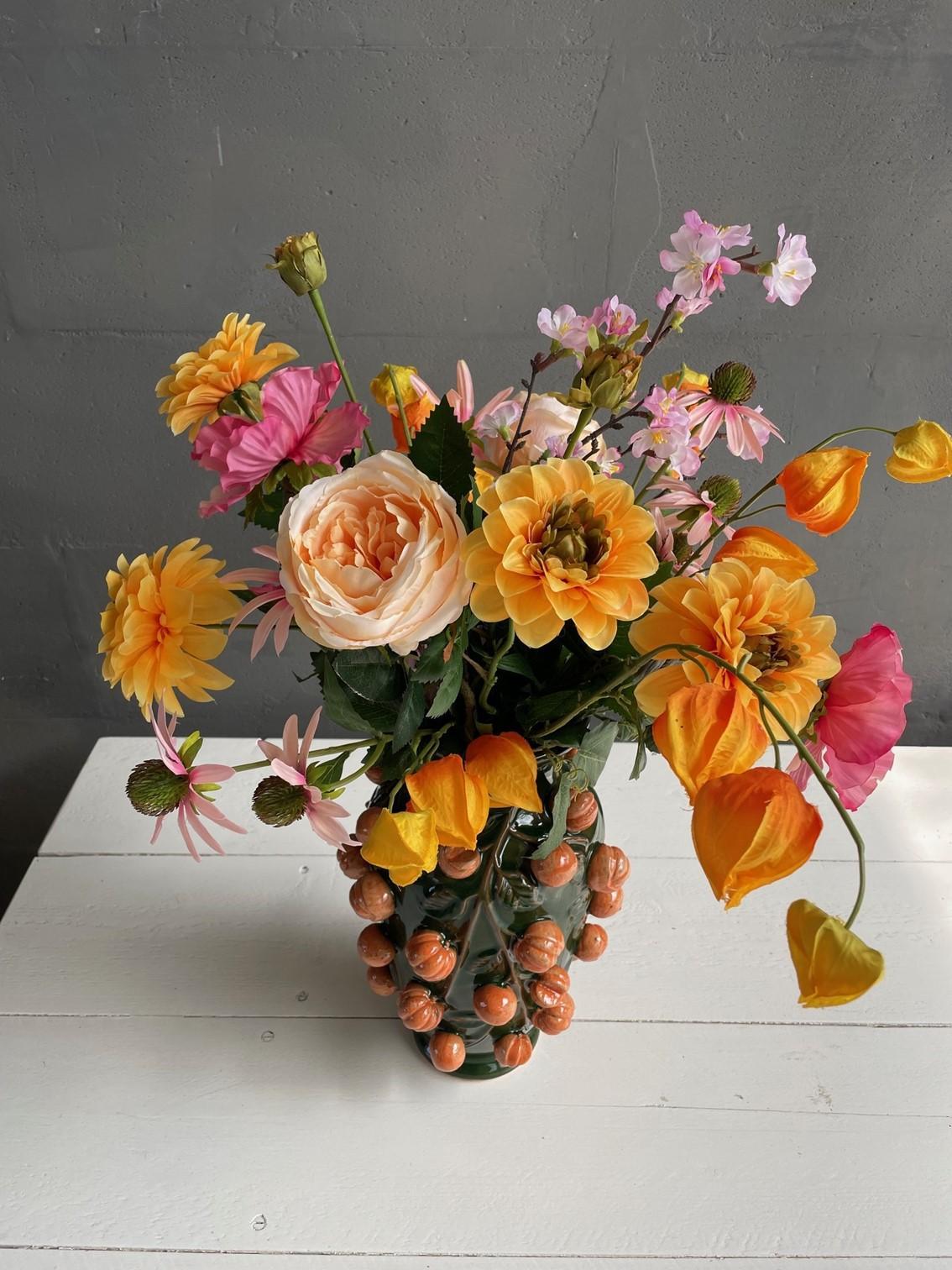 Artificial Bouquet - L - Orange Summer - 80cm